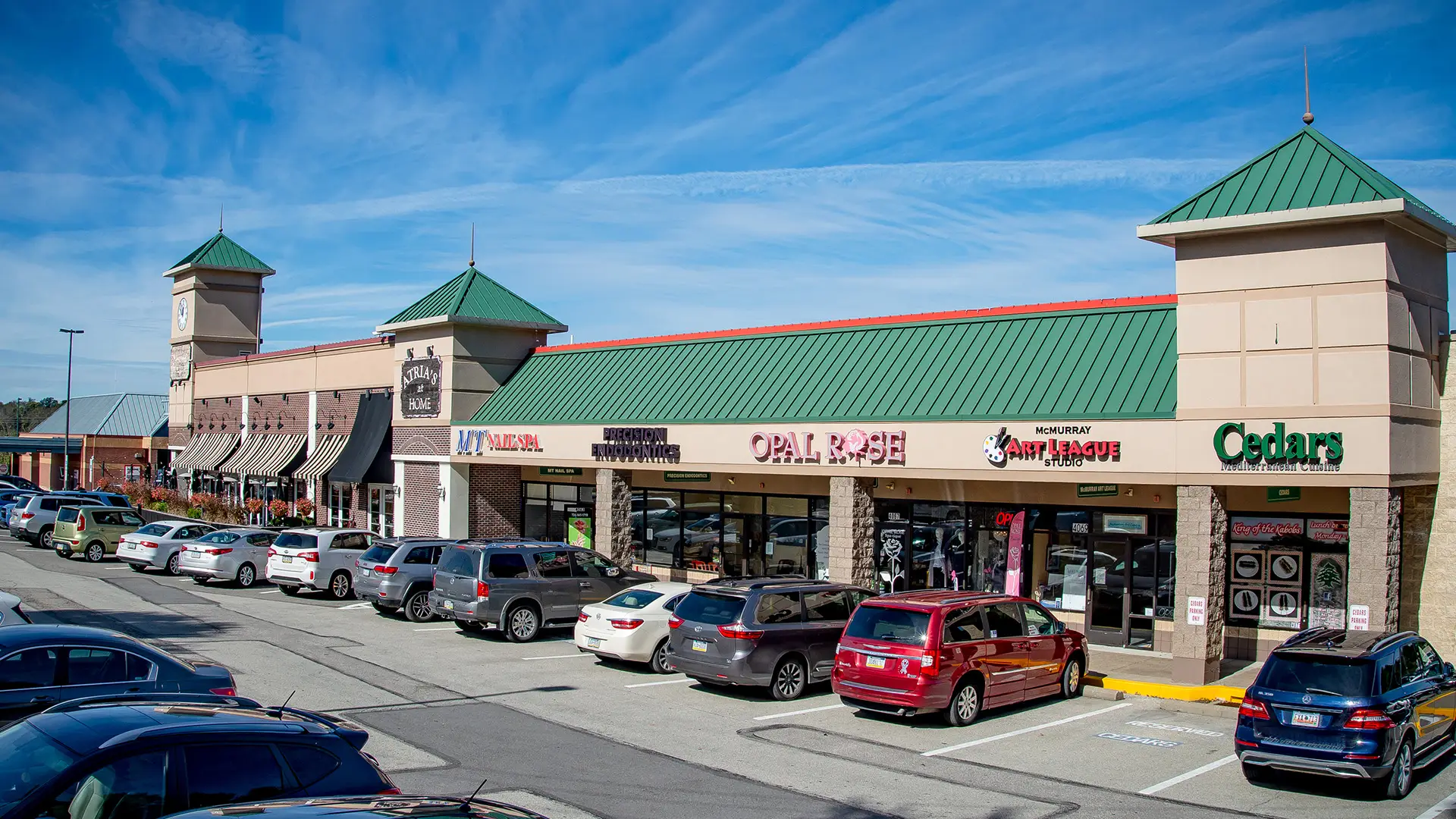 Atria side shops entire row