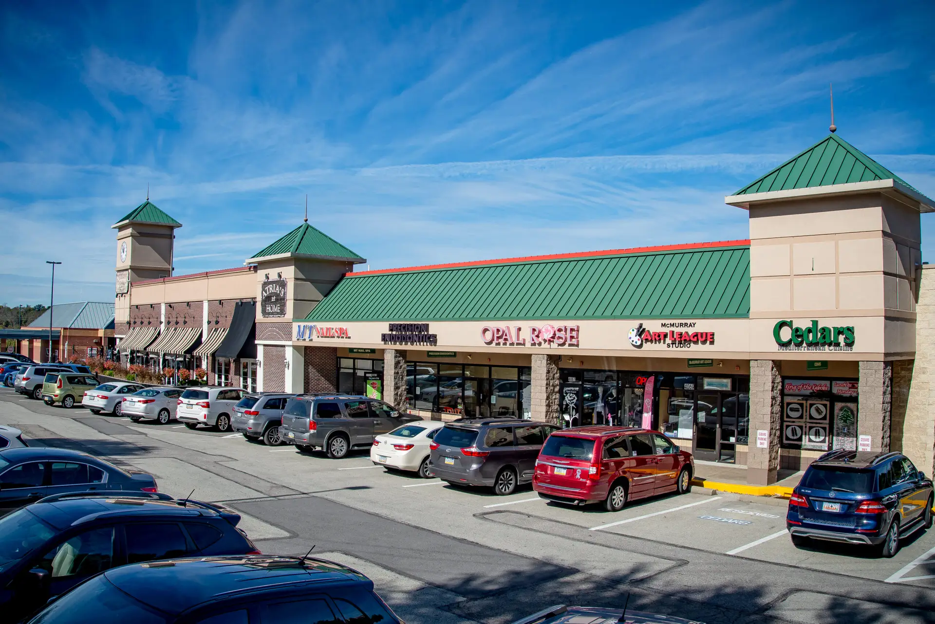 Atria side shops entire row